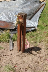 A new tap has been installed