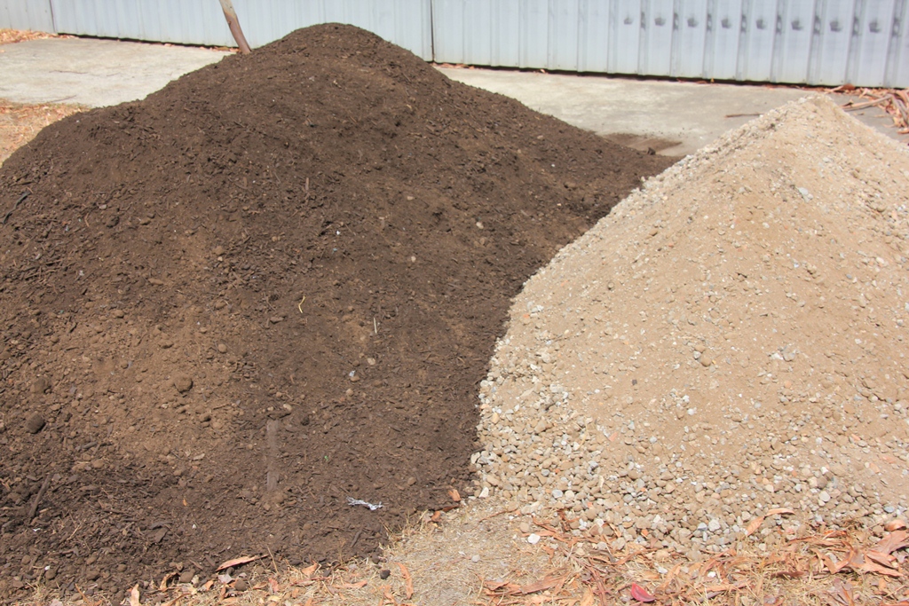 Soil and crushed rock