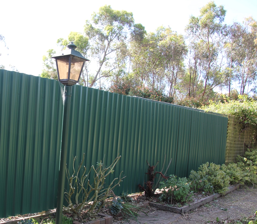 Garden bed with pruned plants